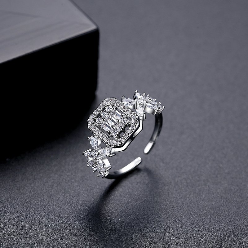 WR399 Silver Luxury Ring for Women (Adjustable Ring)