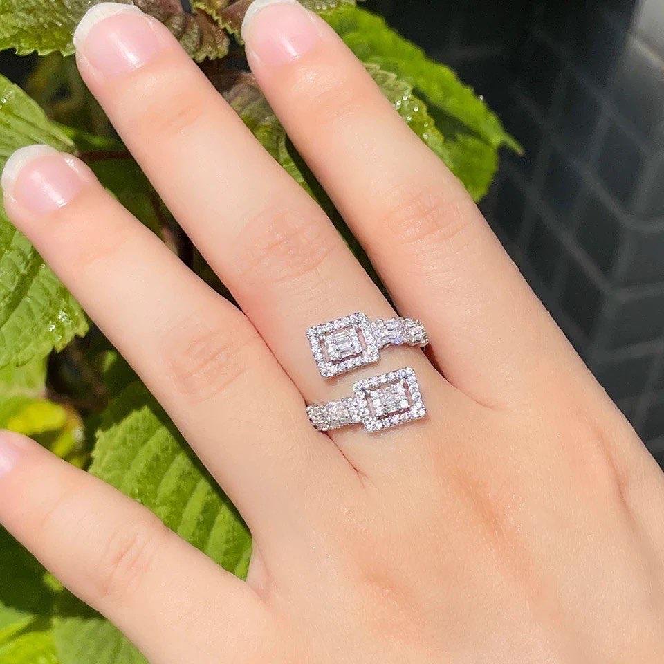 WR401 Silver Luxury Ring for Women (Adjustable Ring) — image 4