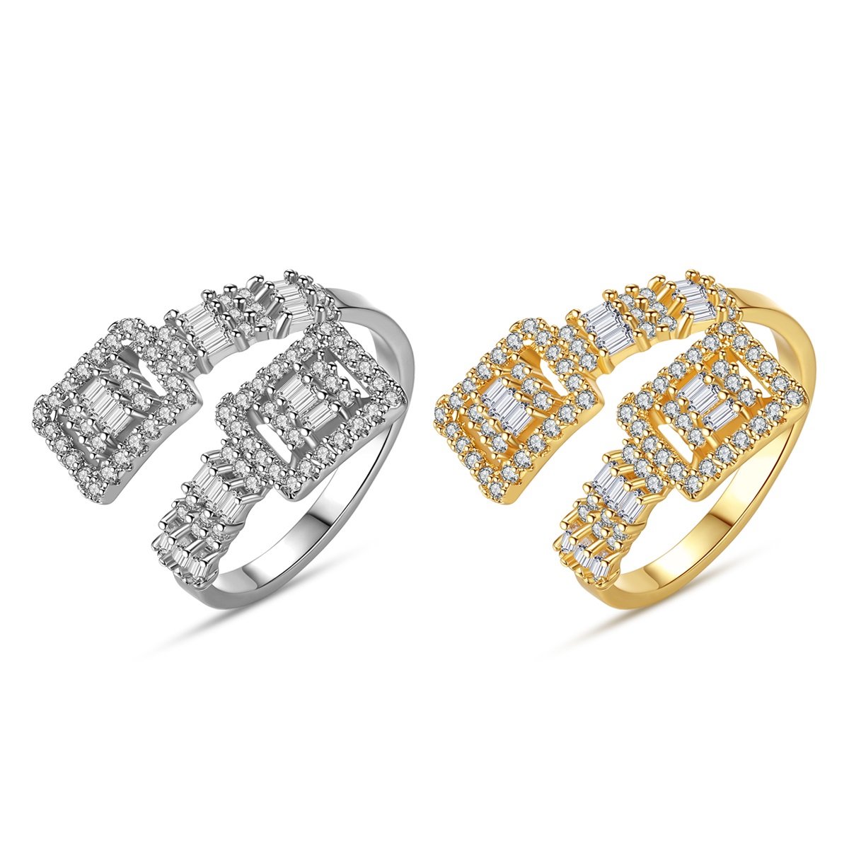 WR401 Silver Luxury Ring for Women (Adjustable Ring) — image 9