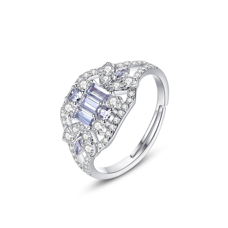 WR406 Silver Luxury Ring for Women (Adjustable Ring)