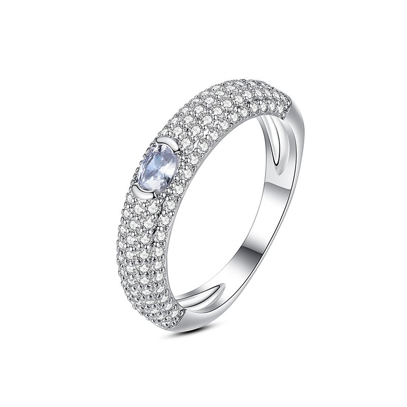 WR415 Silver Luxury Ring for Women — image 5