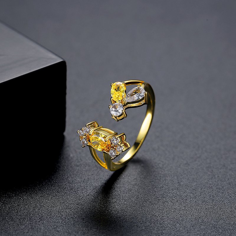 WR420 Golden Luxury Ring for Women (Adjustable Ring)
