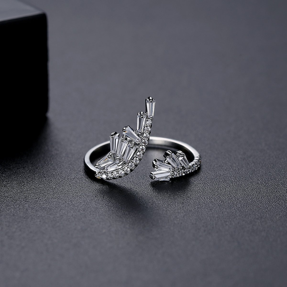WR426 Silver Luxury Ring for Women (Adjustable Ring) — image 5