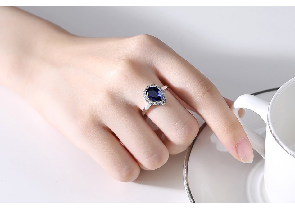 WR434 Blue Luxury Ring for Women