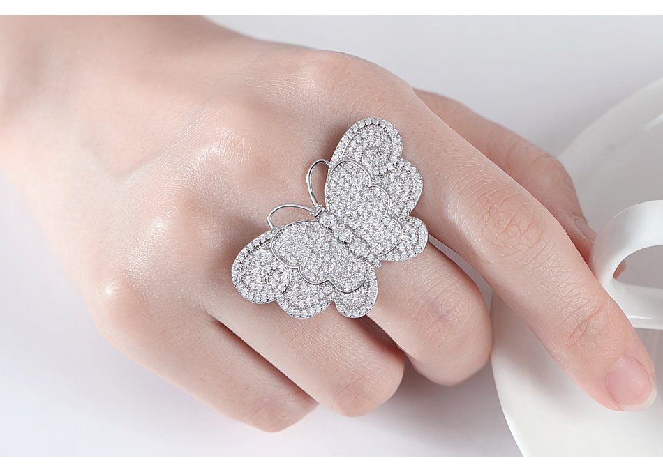 WR440 White Luxury Ring for Women — image 3