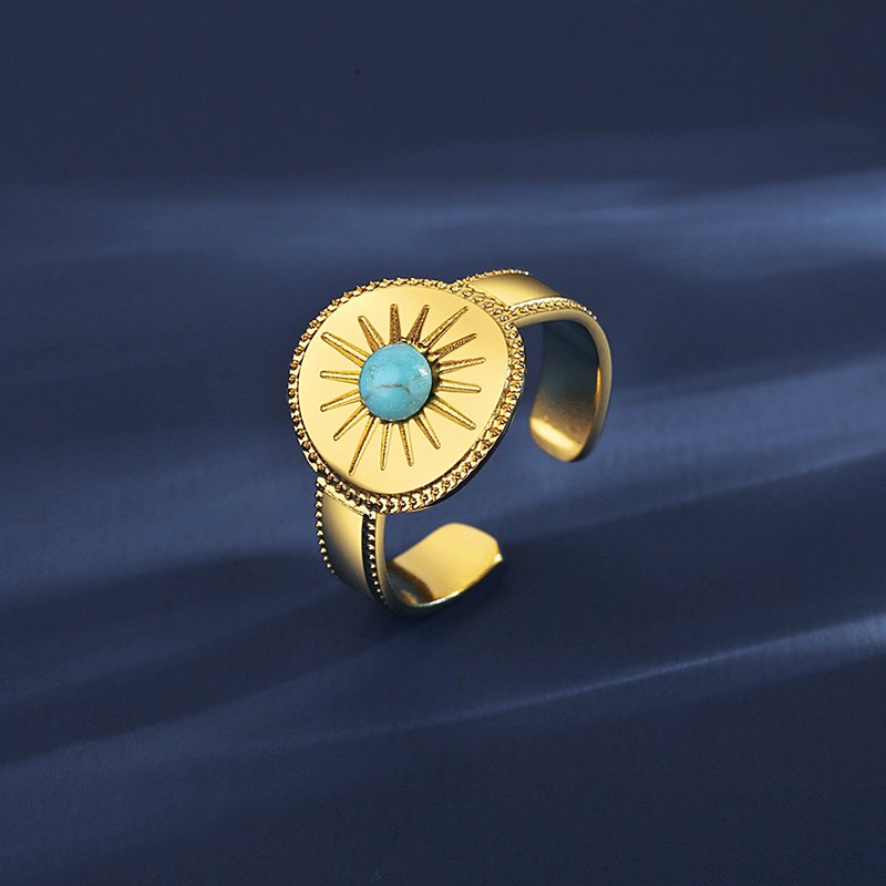 WR450 Adjustable Golden Luxury Ring for Women