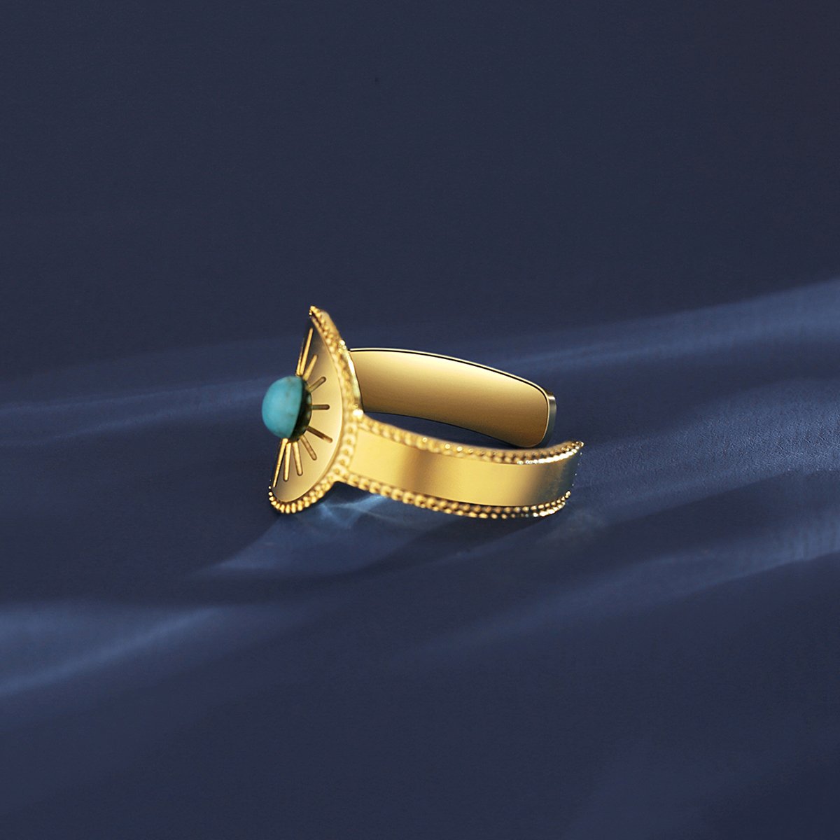WR450 Adjustable Golden Luxury Ring for Women — image 3