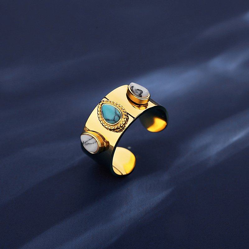 WR457 Adjustable Golden Luxury Ring for Women