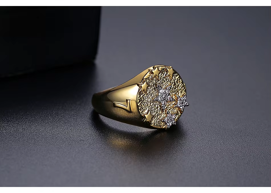 WR499 Golden Luxury Ring for Women — image 4