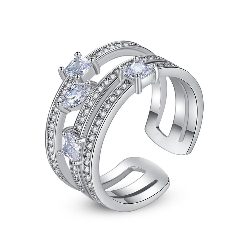 WR503 Silver Luxury Ring for Women (Adjustable Ring)