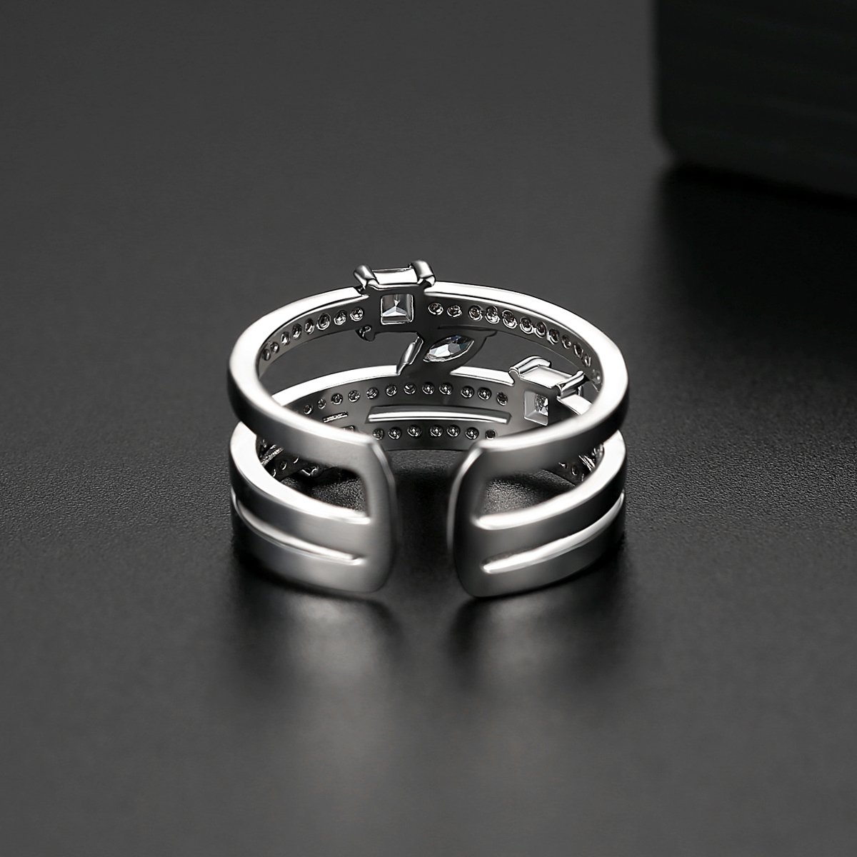 WR503 Silver Luxury Ring for Women (Adjustable Ring) — image 4