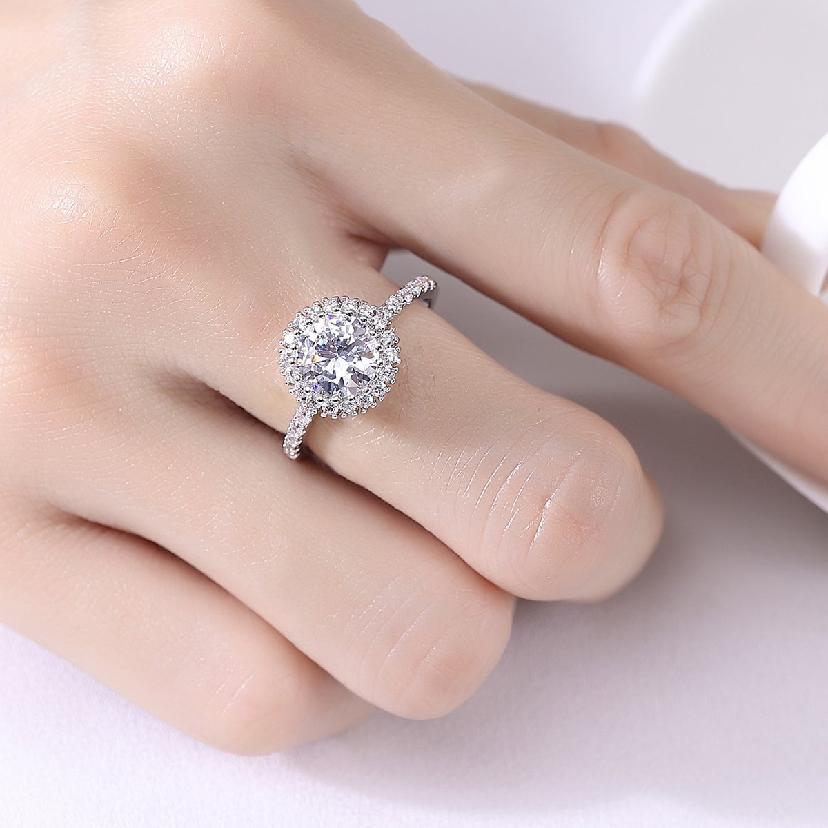 WR504 Silver Luxury Ring for Women