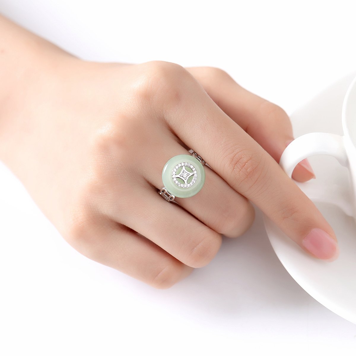 WR505 Silver Luxury Ring for Women (Adjustable Ring)