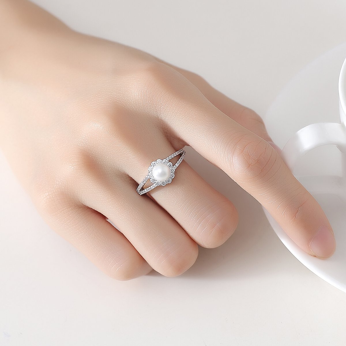 WR508 Silver Luxury Ring for Women (Adjustable Ring)
