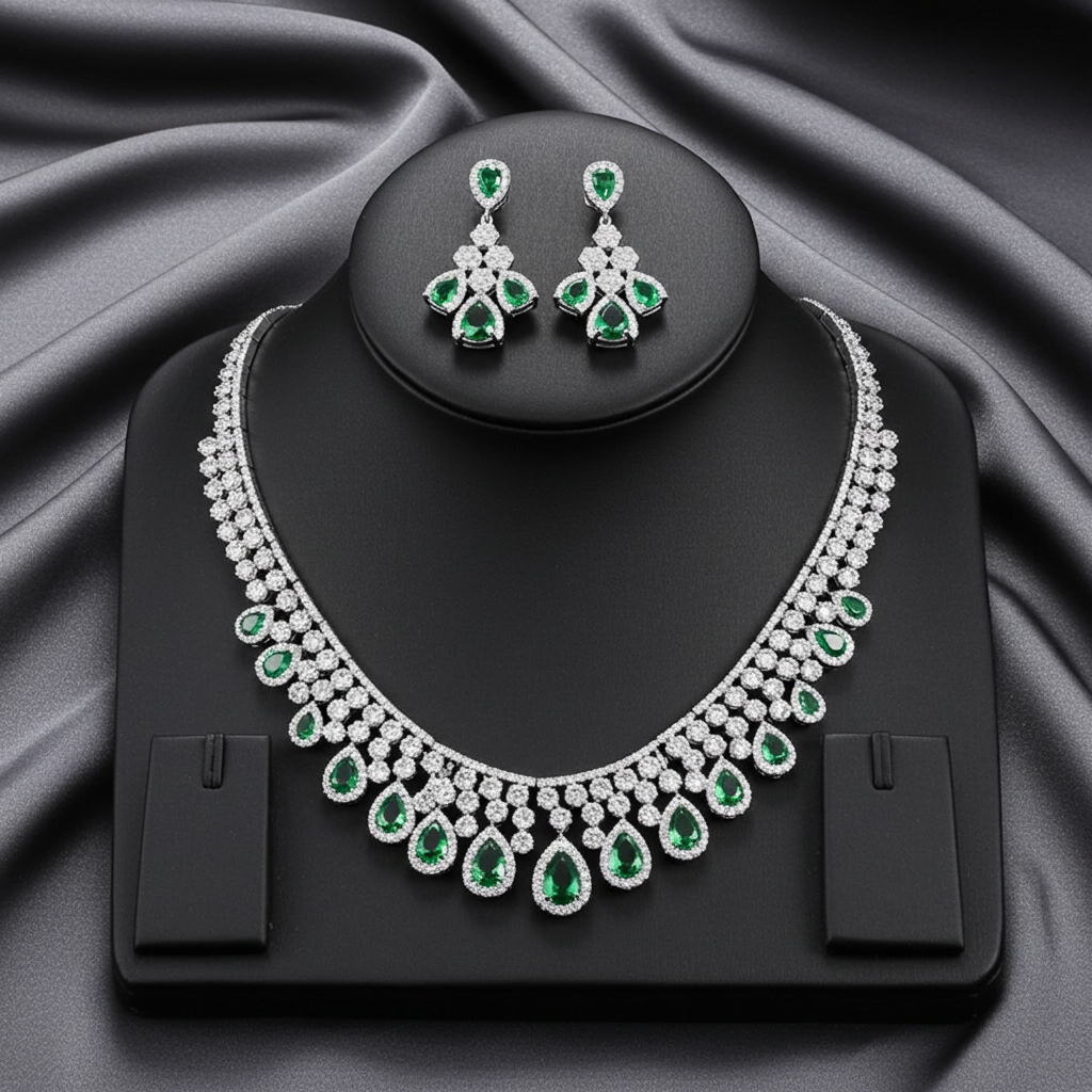 WS198 Green Women Set Luxury