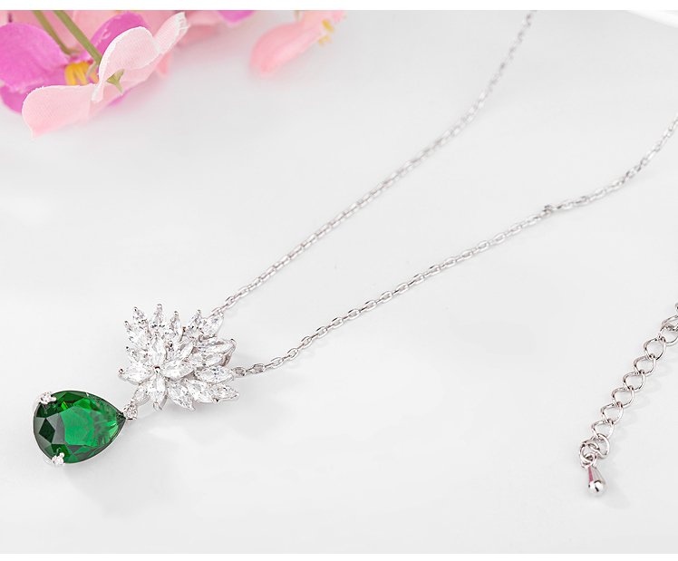 WS208 - Blue Pendant and Earring Set for Women