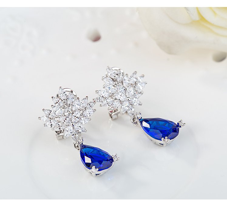 WS208 - Red Pendant and Earring Set for Women — image 9
