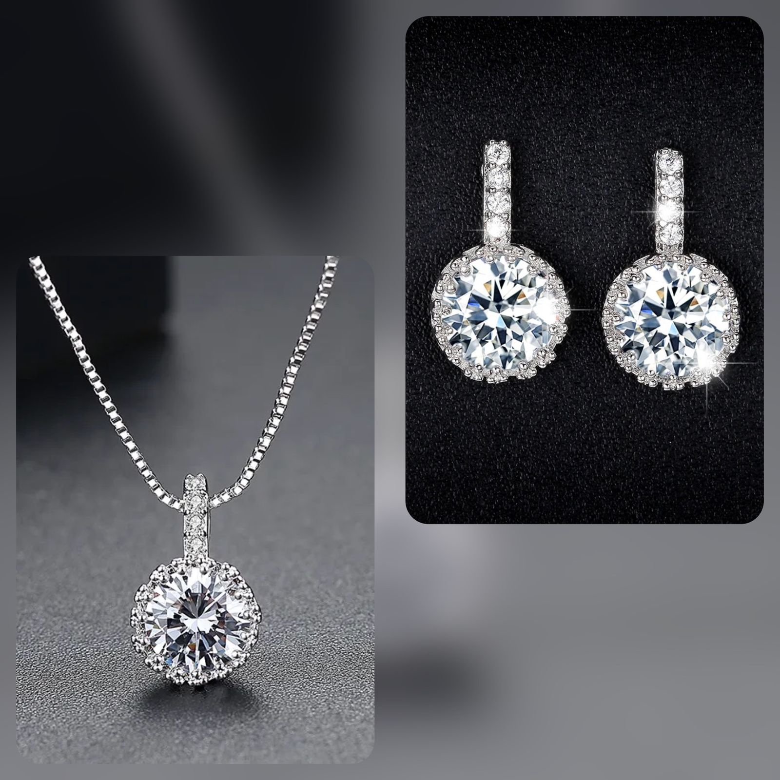 WS212- Golden Pendant and Earring Set for Women — image 20