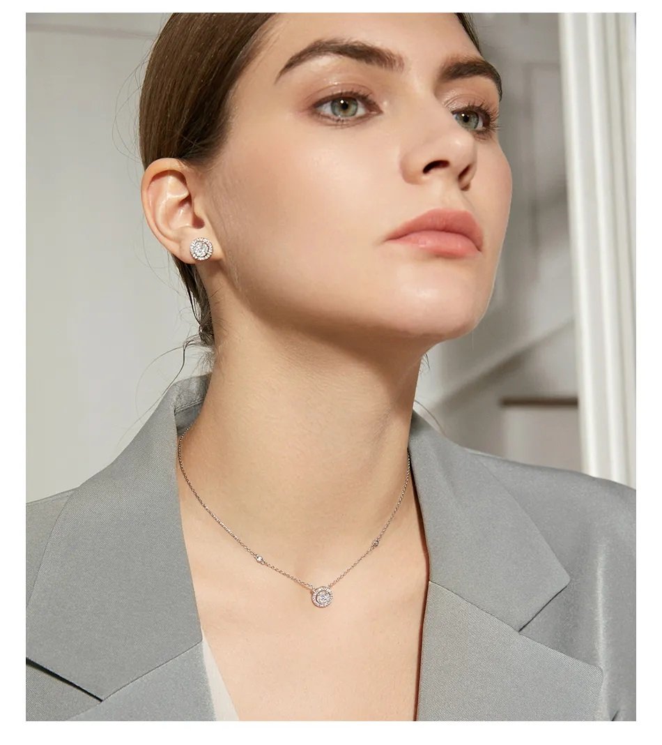 WS222 - Silver Pendant and Earring Set for Women — image 12