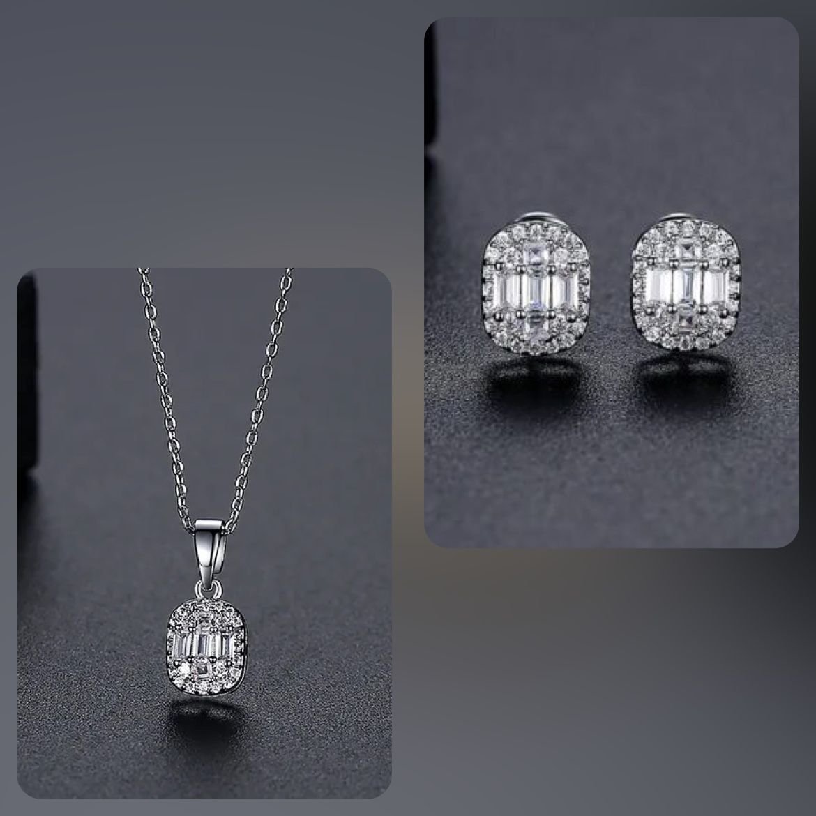 WS224 - Red Pendant and Earring Set for Women — image 8