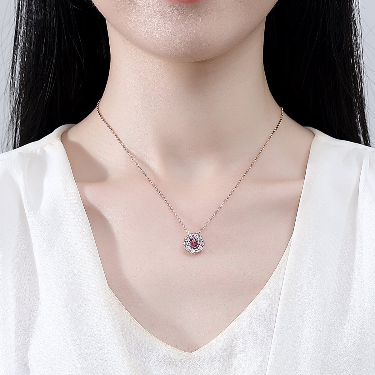 WS291- Silver Pendant and Earring Set for women — image 8