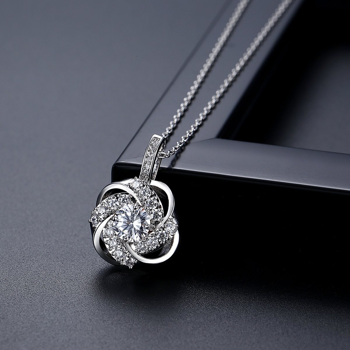 WS292- Silver Pendant and Earring Set for women — image 8
