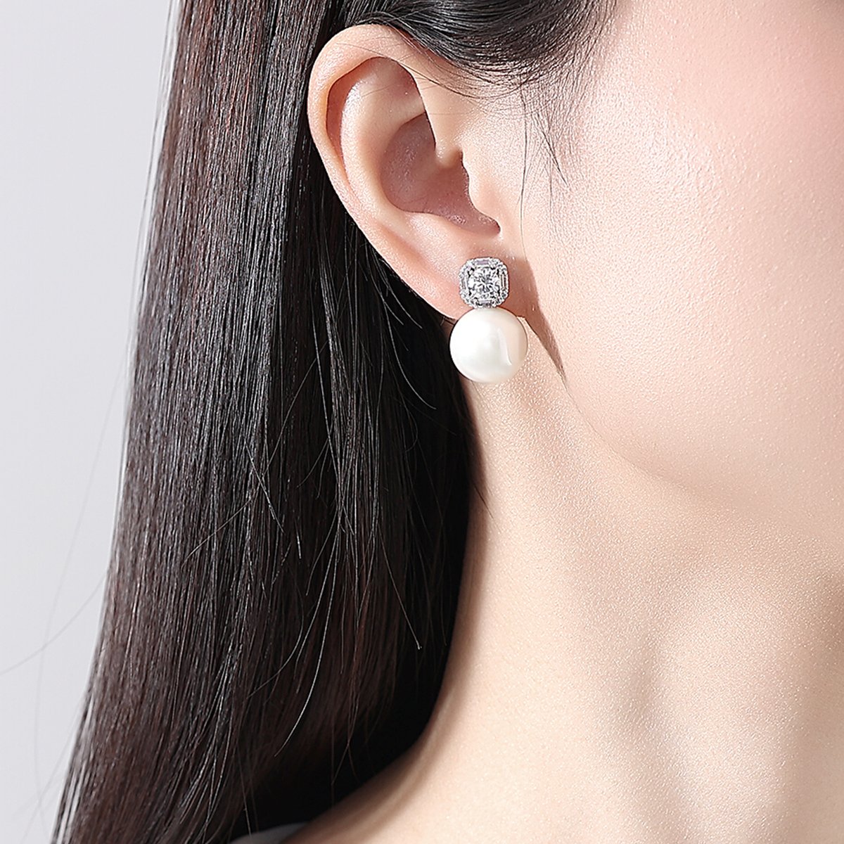 WS294- Silver Pendant and Earring Set for women