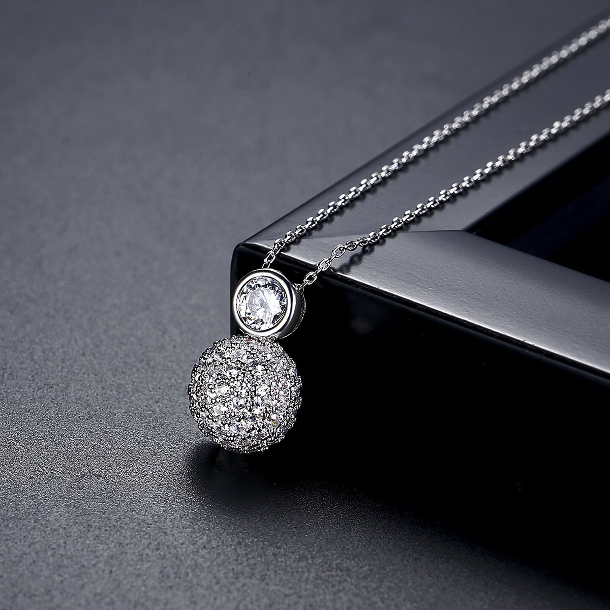 WS298 - Golden Pendant and Earring Set for Women — image 18