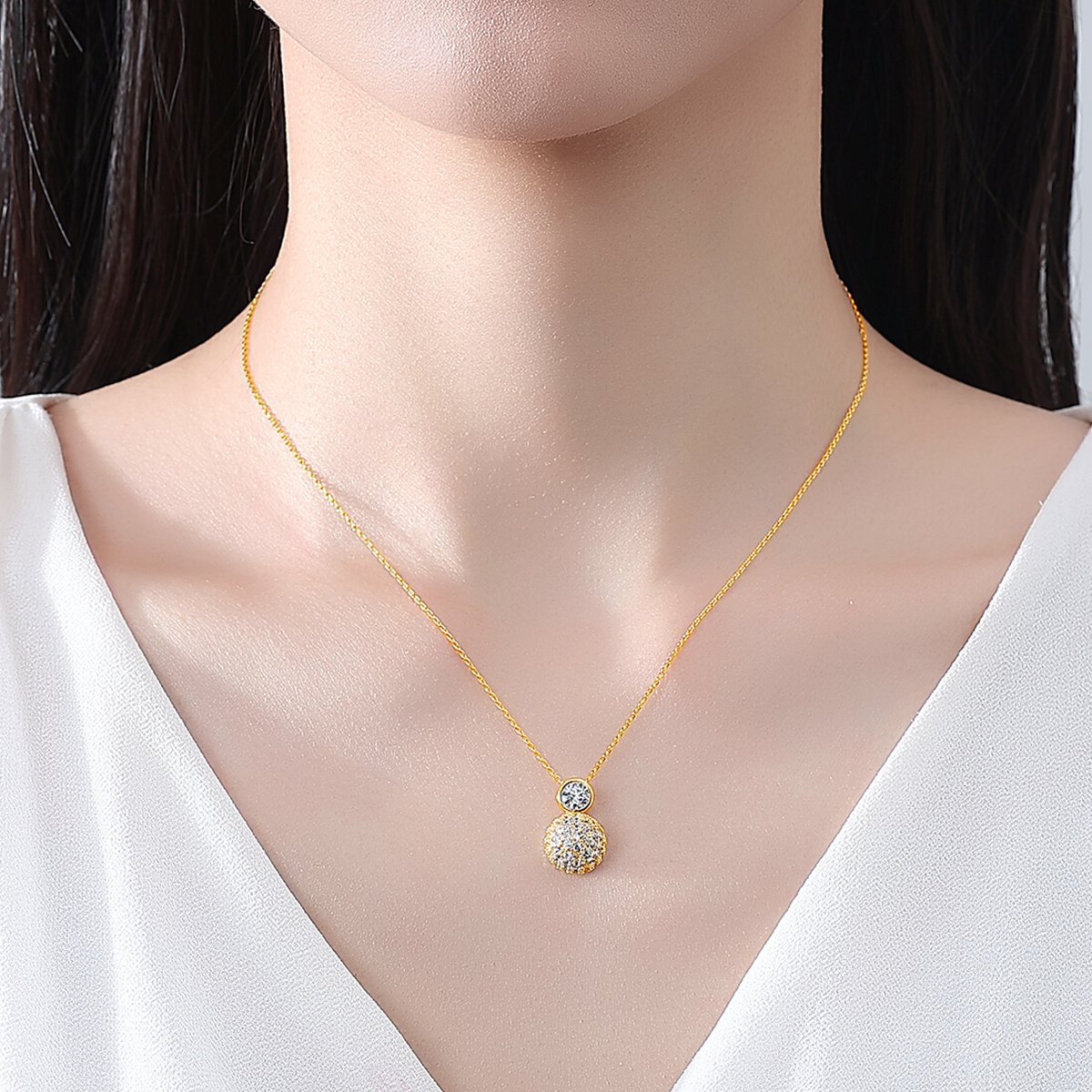 WS298 - Silver Pendant and Earring Set for Women — image 16