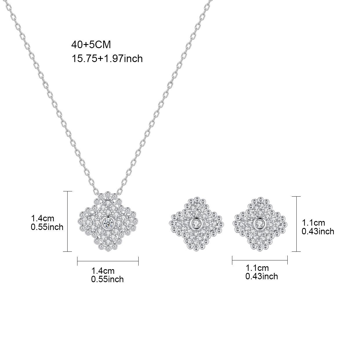 WS308 - Pendant and Earring Set for Women — image 6